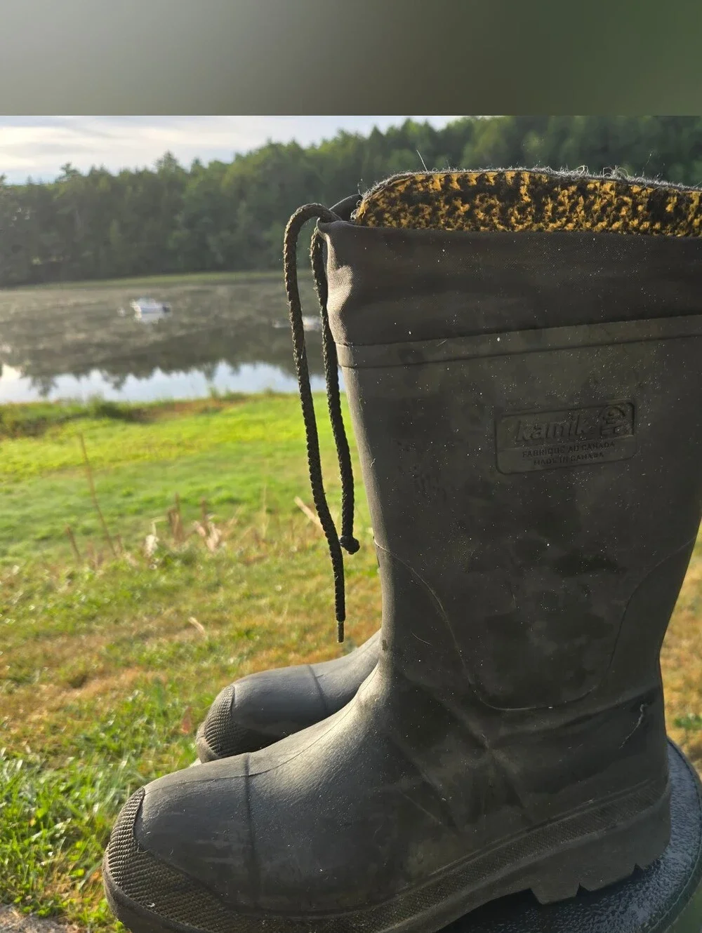 Kamik Men’s Black Waterproof Rain & Snow Boots